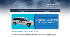 Desktop Screenshot of clearwaterbeachtaxiservice.com